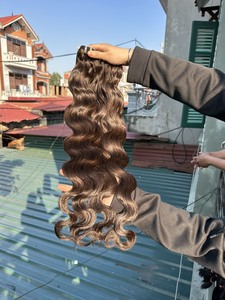 Listo para enviar cuerpo liso onda de agua profunda 100% cutícula real alineada tejido proveedor virgen paquetes de cabello humano vietnamita - Product Image 3