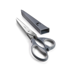 Forbici a 5 lame per uso in cucina con custodia protettiva - Product Image 1