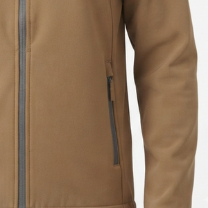 Chaqueta para Hombre Color Bronceado, Cierre Completo, Cuello Alto, Resistente al Viento, Informal, Corte Regular, Exterior de Poliéster, para Otoño, Abrigo para Exteriores - Product Image 6