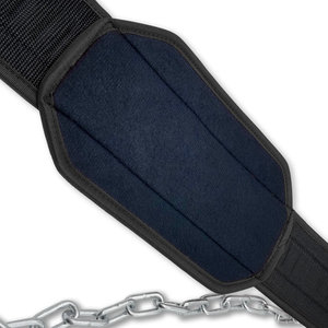 For Hot Gym Exercise Waist Support Weightlifting <b>Belt</b> <b>Elastic</b> Brace Fitness Safety Back Support Dip <b>Belt</b> with Steel Chain - Product Image 5