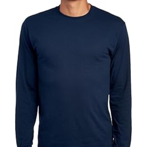 T-shirts à manches longues pour hommes en mélange de coton Dri-Power, anti-humidité, anti-odeurs, décontractés - Product Image 1