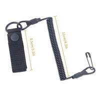 Cordon élastique anti-perte, sangle de sécurité décontractée à ressort pour porte-clés, lampe de poche, cordon rétractable, accessoire de chasse en plein air