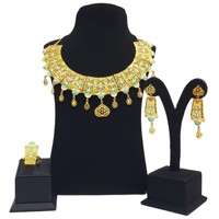 SARA's 24KT Gold Plated Dubai <strong>Jewelry</strong> <strong>Set</strong> Latest Collection Women Four Gram Earrings Rings Pearl <strong>Diamond</strong> Hot-Selling <strong>Best</strong> Price