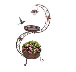 Fabricante confiable de modernos bebederos para pájaros de hierro para jardín, patio, decoración exterior y actividades de suministro de agua para pájaros que promueven la tranquilidad. - Product Image 5