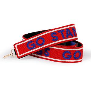 CRYSTAL CRAFT Asa de Repuesto para Bolso Roja Bordada a Mano, Piezas de Tela Tejida, Accesorios, Correas para Bolsos con Cuentas de Semillas - Product Image 2