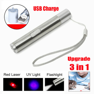 3-in-1 1MW USB Rechargeable UV Light Lamp Red Laser Beam Pet Toy Pen Flashlight with 3 Modes - Product Image 3