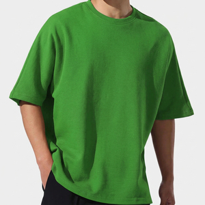 เสื้อยืดโอเวอร์ไซส์ผู้ชาย พรีเมียม ผ้าคอตตอนหนา ทรงหลวม คอกลม แขนสั้น สไตล์วินเทจ สตรีทแวร์ แฟชั่น ระบายอากาศได้ดี เนื้อผ้านุ่ม - Product Image 1