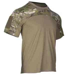 Outdoor <b>Camouflage</b> Gym <b>T</b> <b>Shirt</b> Quick Dry Moisture Wicking Casual Cotton Tactical Streetwear Custom Logo OEM ODM Summer Wear - Product Image 5