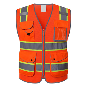 Custom Logo Workwear <b>Uniforms</b> Safety Vest Lightweight Reflective <b>Construction</b> Safety Vest Premium Manufacturer - Product Image 3