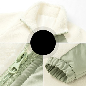 Men's Winter Coat <b>Fleece</b> <b>Jacket</b> Solid Color Pockets <b>Fleece</b> Zip up <b>Jacket</b> Factory Customized Sherpa <b>Fleece</b> <b>Jacket</b> - Product Image 3