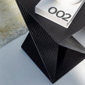 Table d'appoint rotative Vandana Sierra Pebble Black, design de mobilier d'appoint moderne et contemporain - Product Image 2