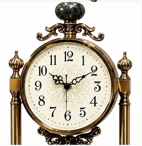 Horloge de bureau mécanique moderne de luxe, unique, pour collectionneurs, amoureux de la décoration intérieure, cadeau idéal pour anniversaire et nouvelle maison, sonnerie horaire - Product Image 4