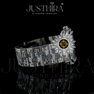 Luxurious Classic Quartz Iced Moissanite Square Studded Stainless Steel <b>Case</b> Glass Dial Fashion Wristwatch - Product Image 2