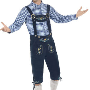 Lederhosen Bávaros para Hombre, Tallas Grandes, Diseño Sólido, Transpirables, Cómodos, Tradicionales Alemanes, de Cuero, Color y Logotipo Personalizables - Product Image 2