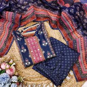 Hermoso Traje Salwar Indio Pakistaní para Adultos, Diseños de Shalwar Kameez Kurta para Mujer, Diseños de Vestidos con Impresión Digital al por Mayor - Product Image 5