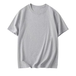 T-shirt en coton à manches courtes personnalisé OEM avec impression de logo, t-shirt de base ample, style jeune, même style pour homme. - Product Image 2