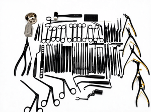 82 Pcs Black Coated Rhinoplasty Instrument Set German Stainless Steel ENT <b>Plastic</b> Surgery Reusable Autoclavable CE ISO Certified - Product Image 2