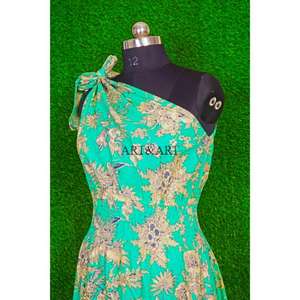 Vestido indio de algodón hecho a mano, largo, personalizable, multicolor, vestido de verano, sexy, para fiesta, sin mangas, regalo para mujer. - Product Image 4