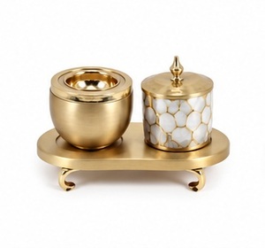 Stainless Steel Incense <b>Burner</b> Set with Perforated Design <b>for</b> Aromatherapy Use All-Season - Product Image 2