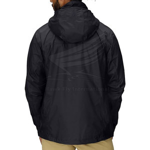 Chaqueta de Lluvia para Hombre Estilo Urbano con Logo Frontal y Capucha, Estilo High Street 2026, Precio al por Mayor, Calidad Premium para Venta en Línea - Product Image 2