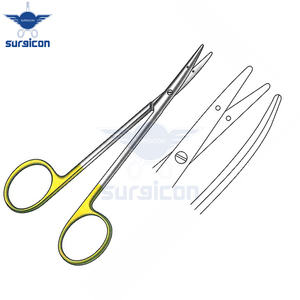 Tijeras Quirúrgicas Littler de 12 cm (4-3/4 Pulgadas), Curvas, Doradas, con Hojas de Corte de Precisión - Product Image 6