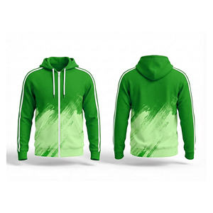Sudadera con capucha y cremallera completa a la moda, ropa informal unisex, servicio de personalización de marca para hombres, mujeres y jóvenes, chaqueta con capucha para entrenamiento, ropa deportiva - Product Image 1