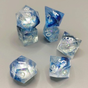 Jeu de dés en résine durable, dés polyédriques en résine écologiques pour jeux de table professionnels, fournisseur en gros d'accessoires de jeu, usine - Product Image 2