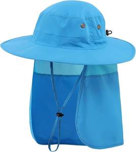 Casquette de pêcheur unisexe à séchage rapide pour toutes les saisons, pliable, en nylon, avec rabat pour le cou, en toile Oxford, 54-56 cm, pour la pêche en plein air - Product Image 6