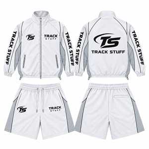 Track <b>Stuff</b> Solid <b>Vintage</b> Autumn Reversible Unisex Two-Piece 100% Polyester Quick Dry Lightweight Casual Drawstring Tracksuit - Product Image 1