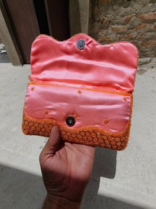 Bolso Rectangular ALI FASHION ART Hecho a Mano con Cuentas y Bordado Floral, con Cierre, Base de Poliéster, para Viajes y Fiestas - Product Image 6