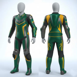 Traje de Carreras de Karts Transpirable 2026 para Adultos y Niños, Trajes Cómodos para Niños, Chaquetas de Motocicleta de Cuero Genuino - Product Image 3
