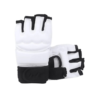 Custom Made Wholesale High Quality PU MMA Gloves Hook Loop Closure Breathable Non-Slip Wrist Support Sports Adult Geo Brother Co - Product Image 1