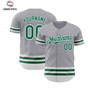 Maillots de baseball personnalisés de qualité supérieure, vente en gros, maillots et hauts de baseball personnalisés avec dégradé de couleurs - Product Image 1