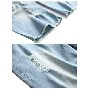 Shorts en jean amples vintage pour homme, style streetwear d'été, coupe décontractée, pour le travail - Product Image 5