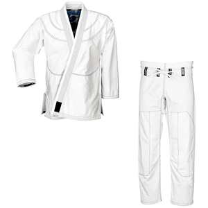 Kimono Profesional de Jiu Jitsu Blanco Liso / Kimono Personalizado de Judo para Unisex, Uniforme de Jiu Jitsu Brasileño, 240g, Secado Rápido, Transpirable y Duradero - Product Image 1