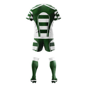 Ensembles d'uniformes de rugby, maillot de rugby de haute qualité en 100% polyester, respirant, séchage rapide, vêtements de sport performants, personnalisables - Product Image 5