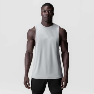 Camisetas deportivas sin mangas para hombre, 100% algodón, transpirables, para gimnasio, entrenamiento, fitness, disponibles en todos los tamaños y colores. - Product Image 5