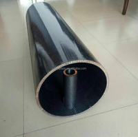 Service personnalisé Oem pour tube en fibre de carbone de 33mm 80mm de large, tube de tuyau carré en fibre de carbone à haute résistance avec poutres en V/H