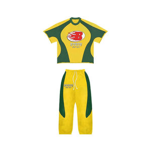 ชุดเซ็ต 2 ชิ้น พิมพ์ลายโลโก้แบรนด์สำหรับผู้ชาย |   เสื้อยืดและกางเกงชุดวอร์ม |   คุณภาพสูง ผลิตตามสั่ง OEM 2026 - Product Image 2