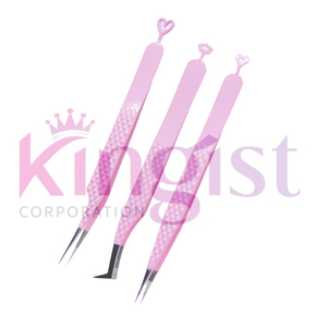 Ensemble de pinces à cils de qualité supérieure avec logo personnalisé, marque privée, en acier inoxydable, outil de beauté pour l'extension des cils - Product Image 2