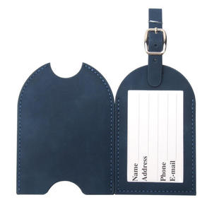 Customized High Quality Leather <b>Luggage</b> Tags Wedding Party Favor Traveler Gifts Leather Engraved Suitcase Tag <b>Strap</b> Bag Name Tag - Product Image 3