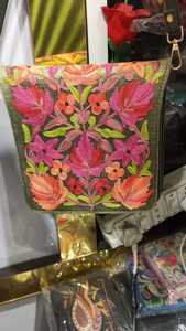 Bolso de mano adornado con diseño clásico, cuentas suaves hechas a mano, trabajo con hilo, bolso de fiesta indio, bolsos de hombro para mujer - Product Image 3