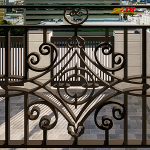 ราวเหล็กตกแต่ง ราวระเบียงเหล็ก ราวเหล็กภายนอก ราวเหล็กสั่งทำ ราวระเบียงเหล็กดัดมือ ดีไซน์ทันสมัย - Product Image 5