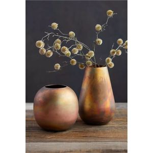 Handmade Vintage Gold Finish Iron <b>Vase</b> Wholesale <b>Decorative</b> Metal Flower Pot Modern Luxury Home Living Room Tabletop Decor <b>Vases</b> - Product Image 4