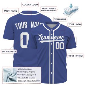 Manufacture Wholesale Custom Uniform 100% Polyester Heat-Transfer Printed Quick Dry Unisex Short Sleeve T Shirts Baseball Jersey - Product Image 4