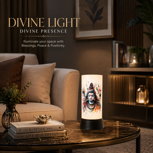 Lampe de table LED aquarelle Lord Shiva, veilleuse spirituelle, lampe de chevet en acrylique, décoration de méditation pour la maison, cadeau décoratif, éclairage - Product Image 3