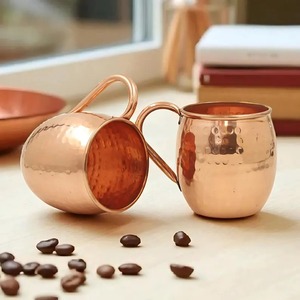 Mug en cuivre de luxe, mug en cuivre artisanal, mug en cuivre design, mug en cuivre martelé de qualité supérieure, mug en cuivre vintage - Product Image 5