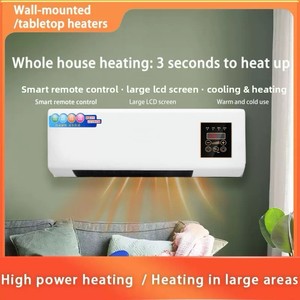 Condizionatore d'Aria Elettrico per Casa, Riscaldatore Ceramico <span class=keywords><strong>da</strong></span> Parete OEM 2 in 1, 1800W, <span class=keywords><strong>Set</strong></span> Caminetto Bianco - Product Image 2
