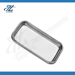 Plateaux médicaux rectangulaires en acier inoxydable, petits plateaux pour instruments chirurgicaux, pour hôpitaux, cliniques dentaires et laboratoires - Product Image 4