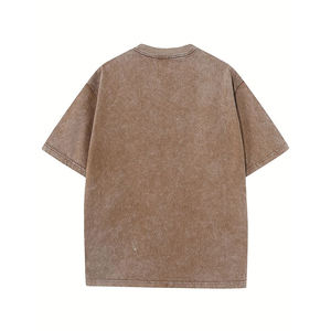 Camisetas de Algodón Lisas con Logotipo Personalizado OEM 2026 para Impresión por Serigrafía, Ropa Casual de Verano para Hombre, Fabricante - Product Image 2